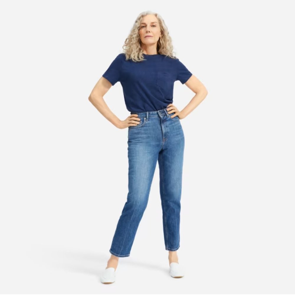 The Organic Cotton Box-Cut Pocket Tee Blueberry